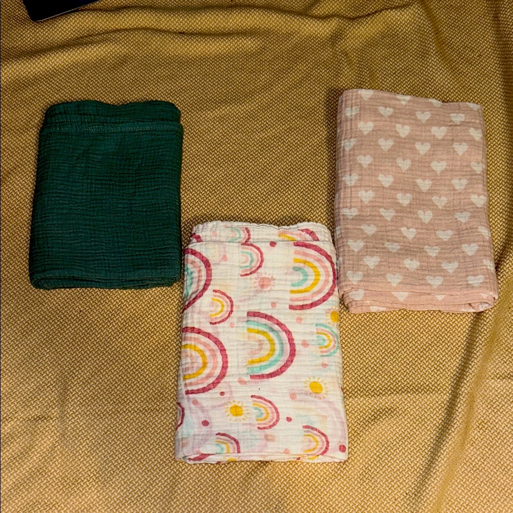 Colorful Kids' Swaddle Blanket Set